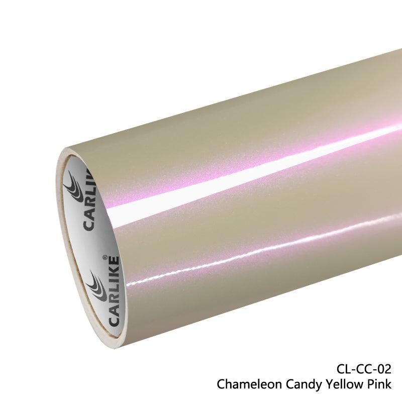 CARLIKE CL-CC-02 Caméléon Candy Jaune Rose Vinyle — 