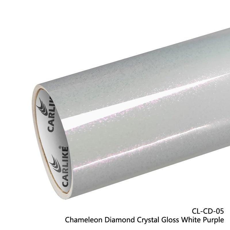 CARLIKE CL-CD-05 Caméléon Diamant Cristal Brillant Blanc Violet Vinyle — 