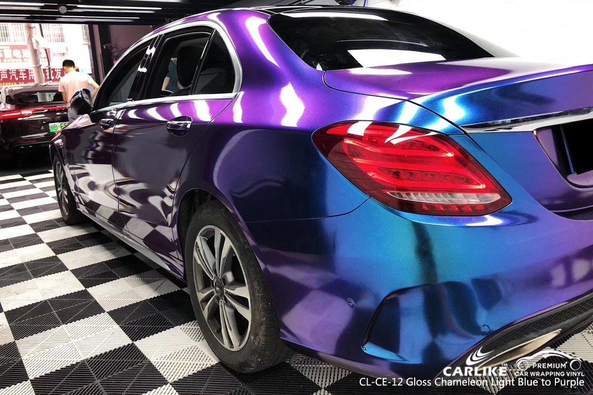 CARLIKE CL-CE-12 Caméléon Électro Métallisé Brillant Bleu Violet Vinyle — 