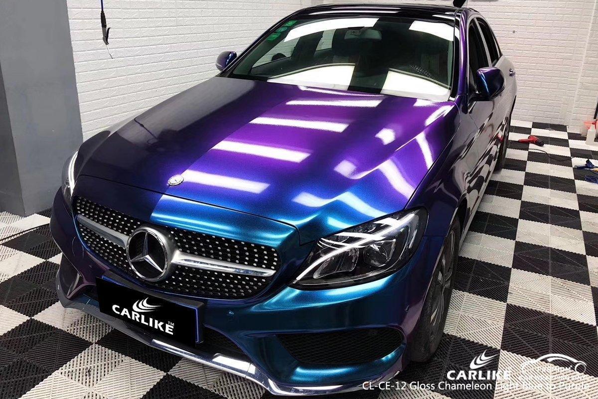 CARLIKE CL-CE-12 Caméléon Électro Métallisé Brillant Bleu Violet Vinyle — 