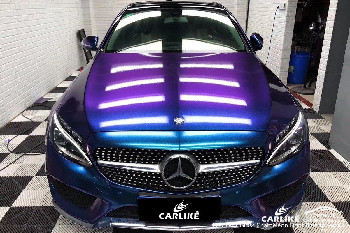CARLIKE CL-CE-12 Caméléon Électro Métallisé Brillant Bleu Violet Vinyle — 