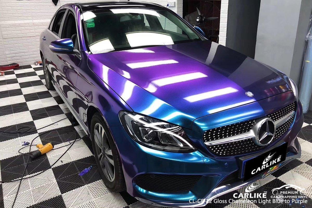 CARLIKE CL-CE-12 Caméléon Électro Métallisé Brillant Bleu Violet Vinyle — 