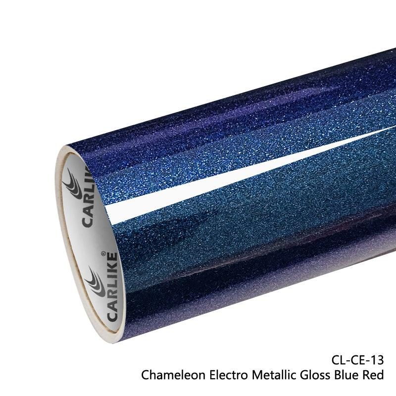 CARLIKE CL-CE-13 Caméléon Électro Métallisé Brillant Bleu Rouge Vinyle — 
