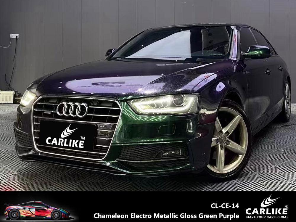 CARLIKE CL-CE-14 Caméléon Électro Métallisé Brillant Vert Violet Vinyle — 