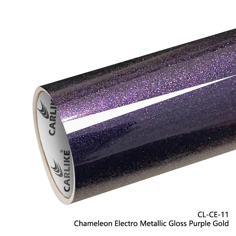 CARLIKE CL-CE-11 Caméléon Électro Métallisé Brillant Violet Or Vinyle — 