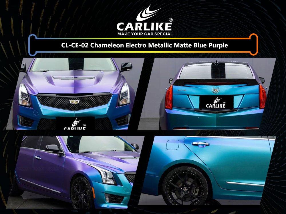 CARLIKE CL-CE-02 Chameleon Electro Metallic Matte Blue Purple Vinyl — 