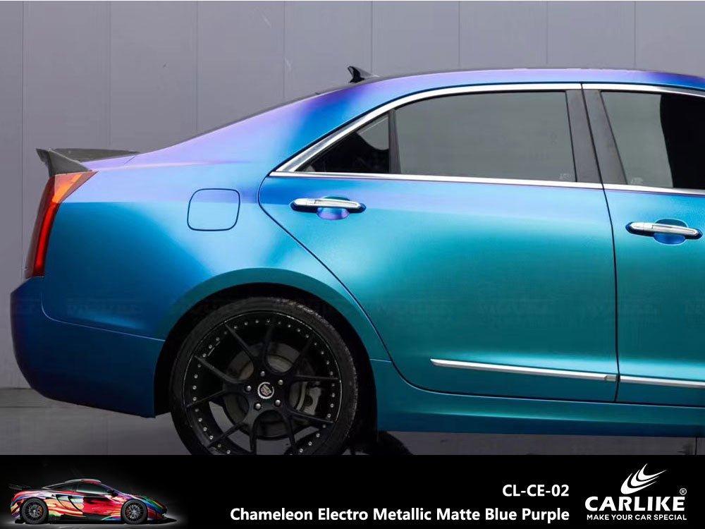 CARLIKE CL-CE-02 Chameleon Electro Metallic Matte Blue Purple Vinyl — 