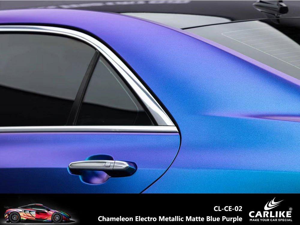 CARLIKE CL-CE-02 Chameleon Electro Metallic Matte Blue Purple Vinyl — 