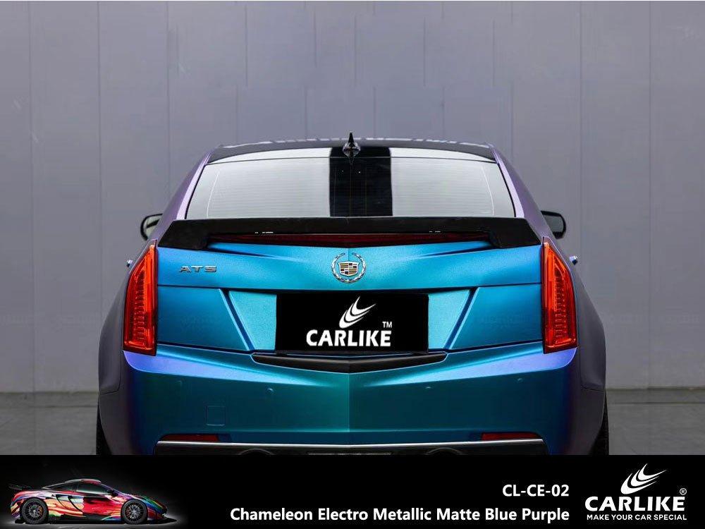 CARLIKE CL-CE-02 Chameleon Electro Metallic Matte Blue Purple Vinyl — 