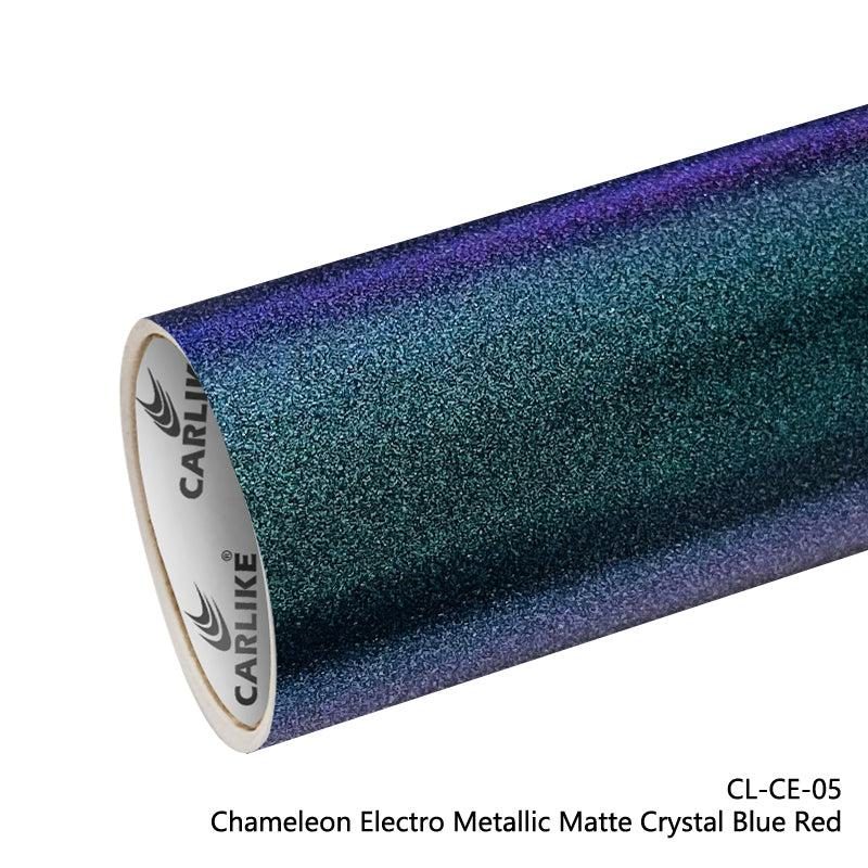 CARLIKE CL-CE-05 Caméléon Électro Métallisé Mat Cristal Bleu Rouge Vinyle — 