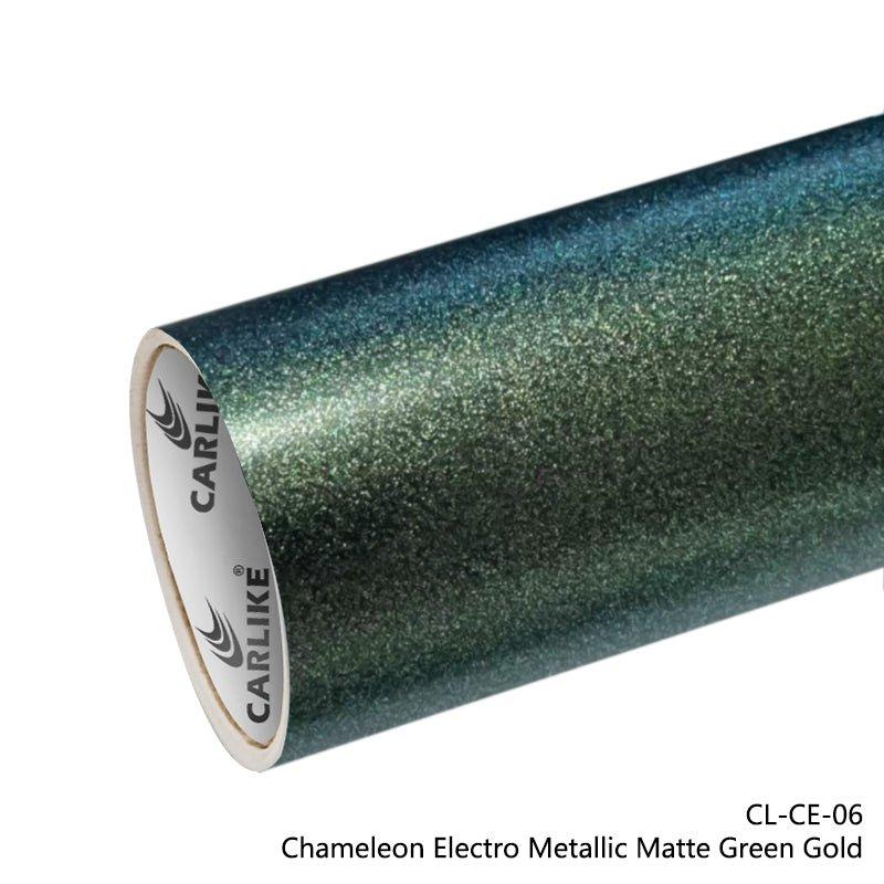 CARLIKE CL-CE-06 Chameleon Electro Metallic Matte Green Gold Vinyl — 
