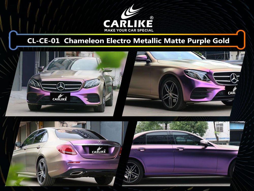 CARLIKE CL-CE-01 Caméléon Électro Métallisé Mat Violet Or Vinyle — 