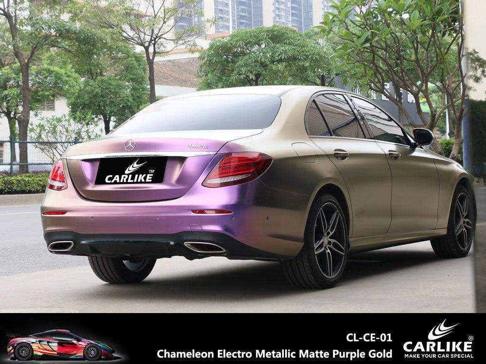 CARLIKE CL-CE-01 Caméléon Électro Métallisé Mat Violet Or Vinyle — 