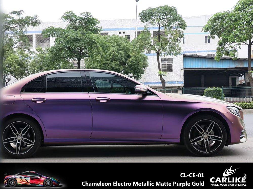 CARLIKE CL-CE-01 Caméléon Électro Métallisé Mat Violet Or Vinyle — 