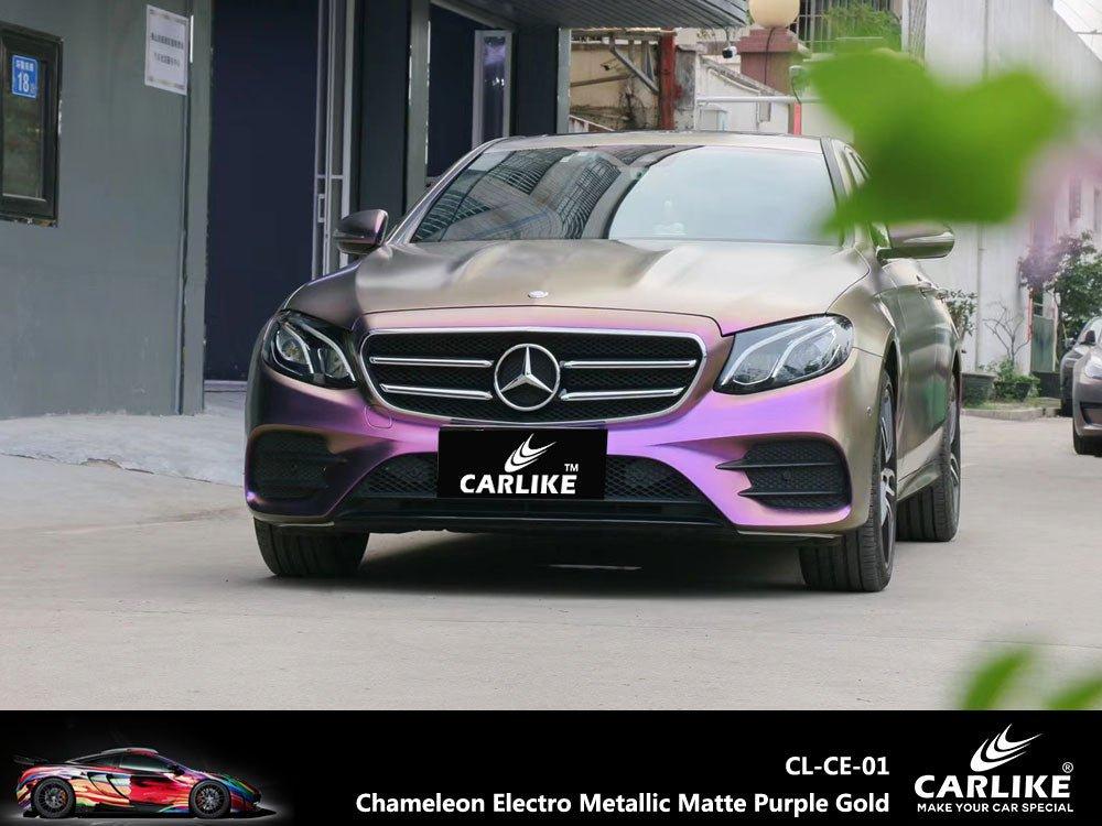 CARLIKE CL-CE-01 Caméléon Électro Métallisé Mat Violet Or Vinyle — 