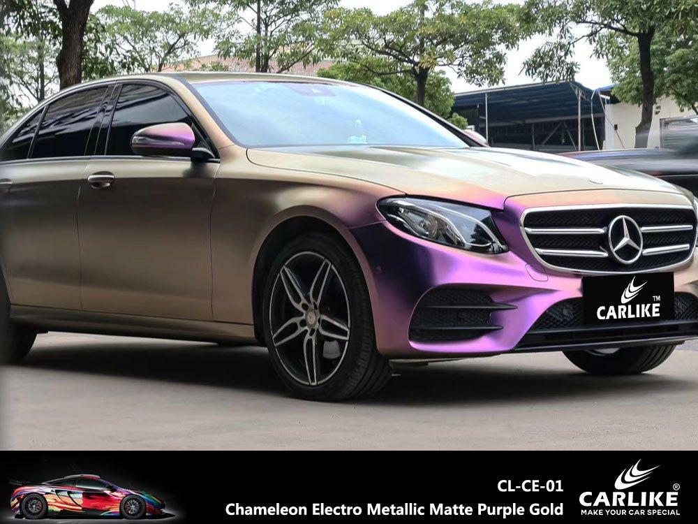CARLIKE CL-CE-01 Caméléon Électro Métallisé Mat Violet Or Vinyle — 