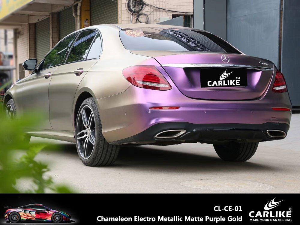 CARLIKE CL-CE-01 Caméléon Électro Métallisé Mat Violet Or Vinyle — 