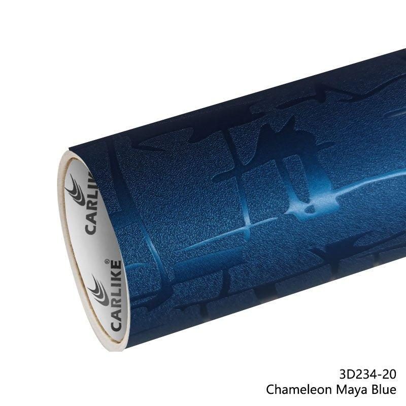 CARLIKE CL-3D234-20 Caméléon Maya Bleu Vinyle — 