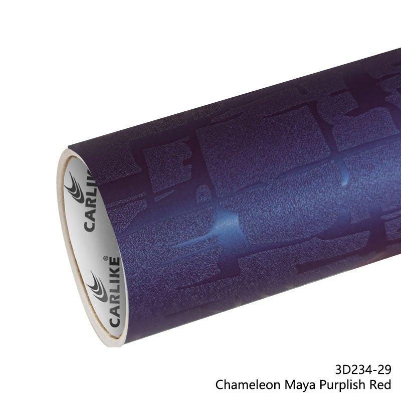 CARLIKE CL-3D234-29 Caméléon Maya Purplish Rouge Vinyle — 