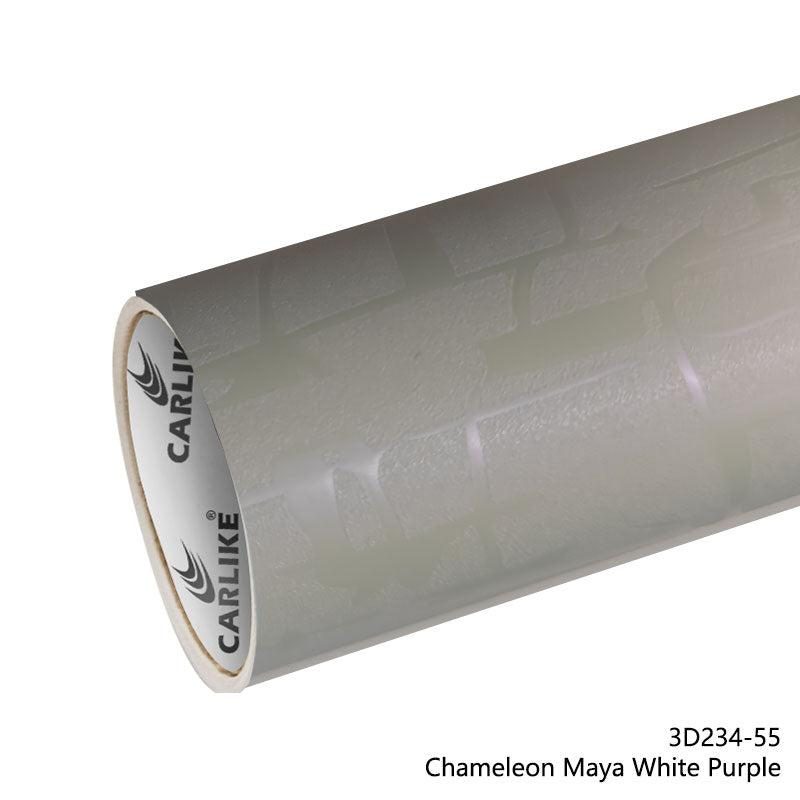 CARLIKE CL-3D234-55 Caméléon Maya Blanc Violet Vinyle — 