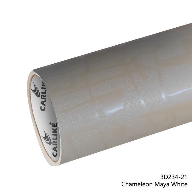 CARLIKE CL-3D234-21 Caméléon Maya Blanc Vinyle — 