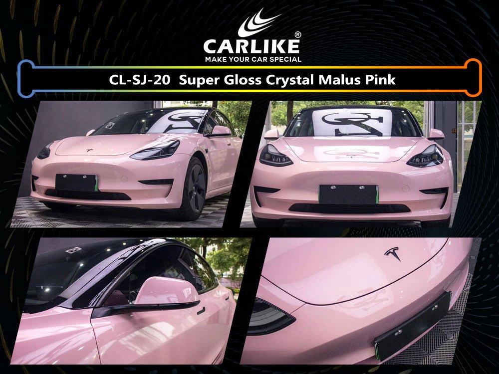 CARLIKE CL-SJ-20 Ultra-brillant Cristal Malus Rose Vinyle — 