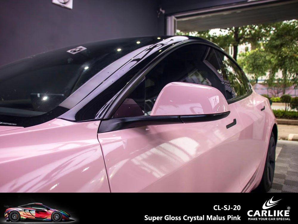 CARLIKE CL-SJ-20 Ultra-brillant Cristal Malus Rose Vinyle — 