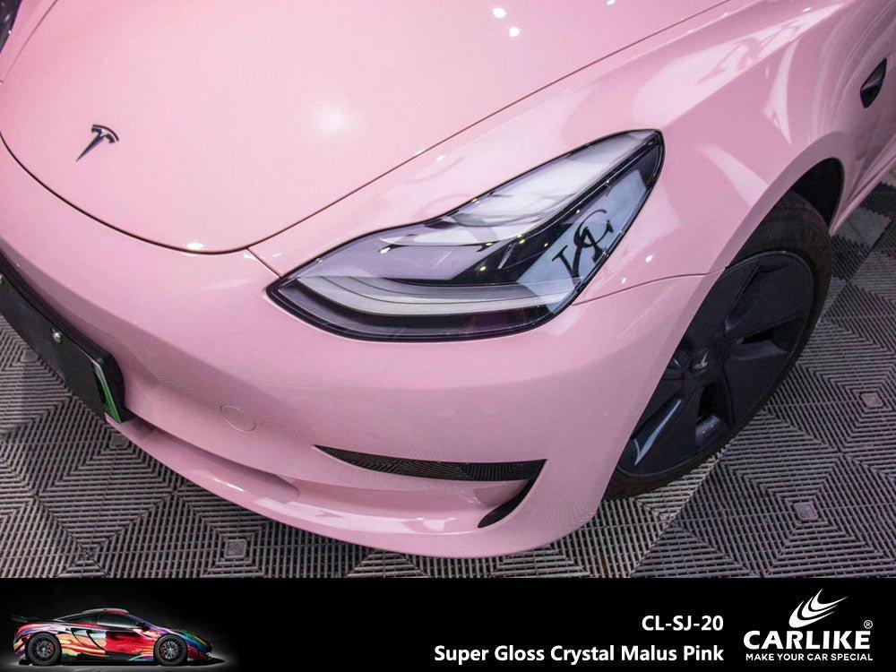 CARLIKE CL-SJ-20 Ultra-brillant Cristal Malus Rose Vinyle — 