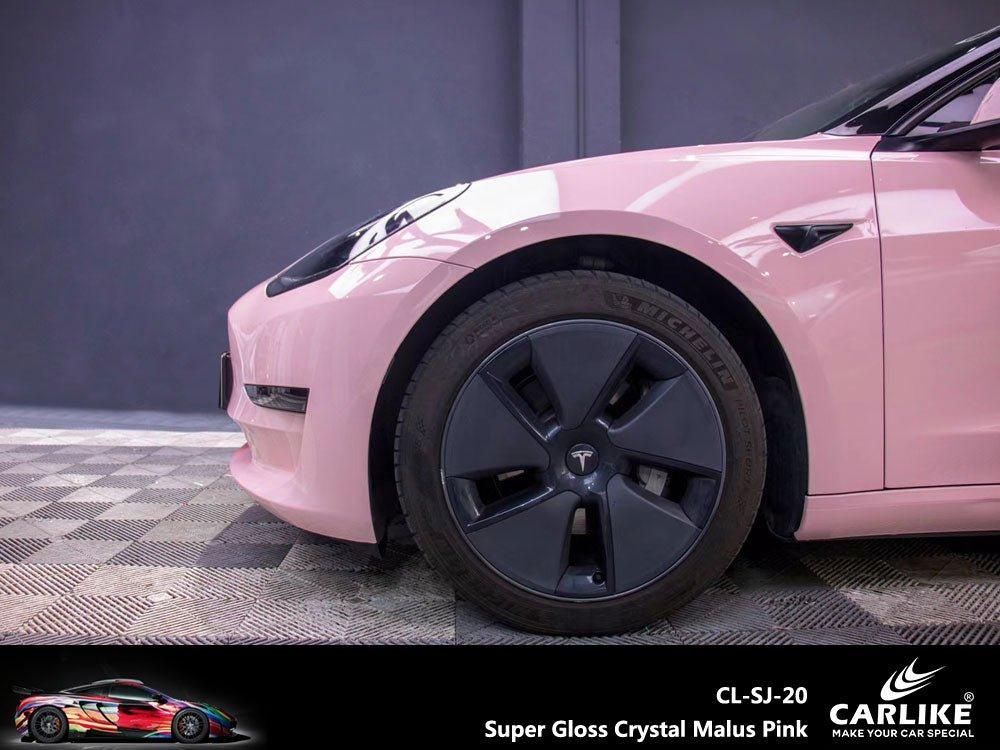 CARLIKE CL-SJ-20 Ultra-brillant Cristal Malus Rose Vinyle — 