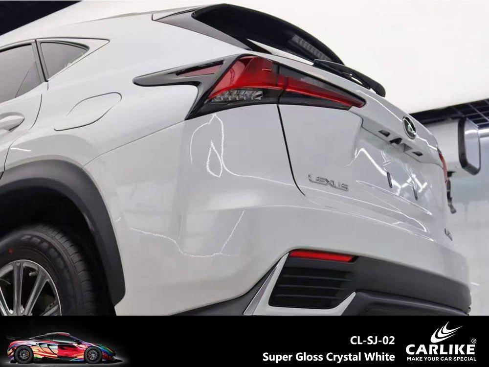 CARLIKE CL-SJ-02 Super Gloss Crystal White Vinyl — 