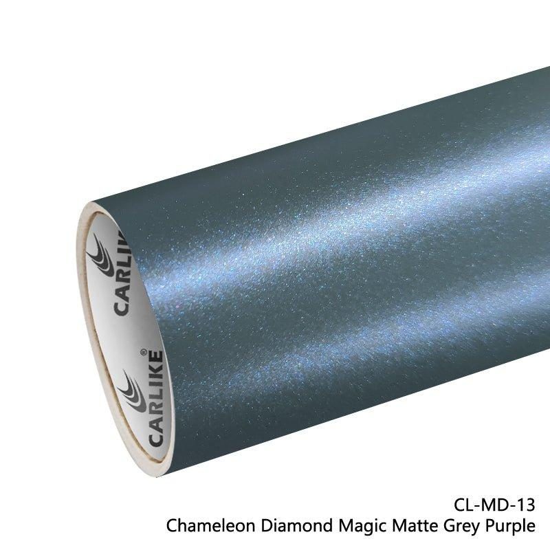 CARLIKE CL-MD-13 Caméléon Diamant Magique Mat Gris Violet Vinyle — 
