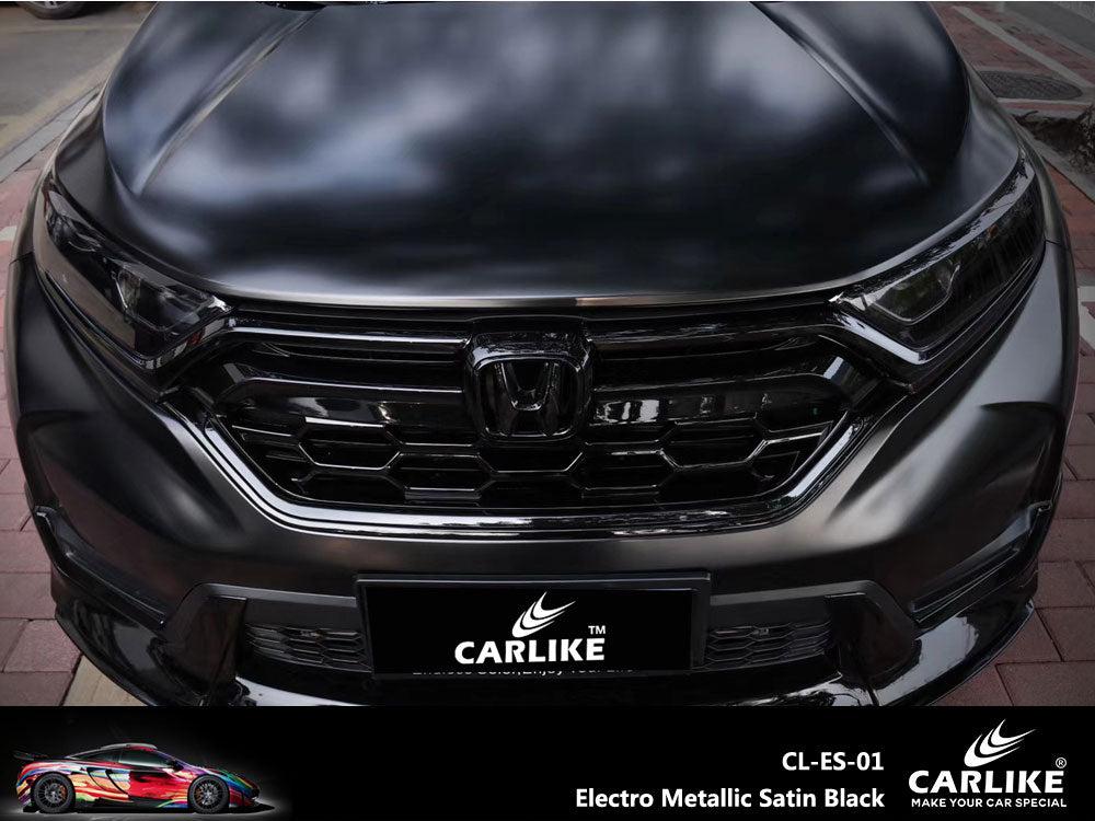 CARLIKE CL-ES-01 Electro Metallic Satin Black Vinyl — 