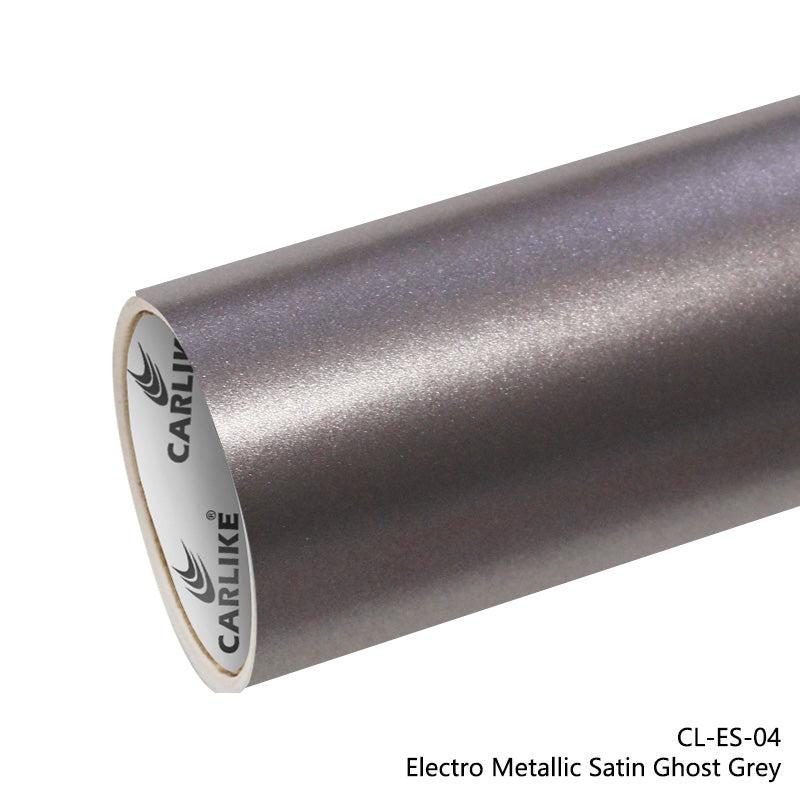 CARLIKE CL-ES-04 Électro Métallisé Satiné Ghost Gris Vinyle — 