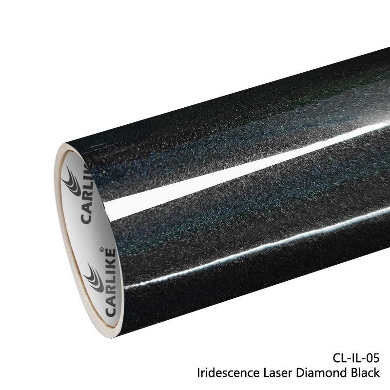 CARLIKE CL-IL-05 Irisé Laser Diamant Noir Vinyle — 