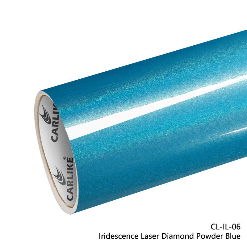 CARLIKE CL-IL-06 Irisé Laser Diamant Powder Bleu Vinyle — 