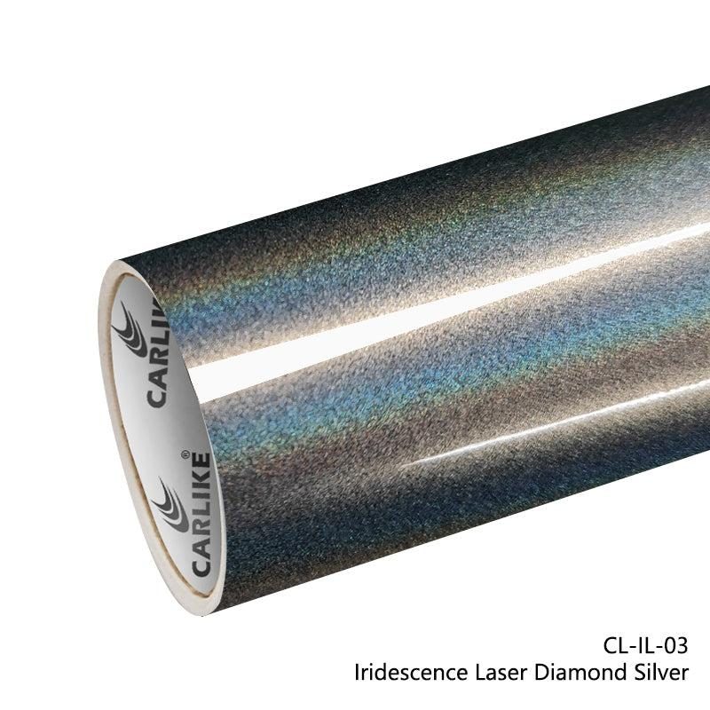 CARLIKE CL-IL-03 Iridescence Laser Diamond Sliver Vinyl — 