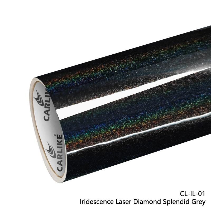 CARLIKE CL-IL-01 Iridescence Laser Diamond Splendid Grey Vinyl — 