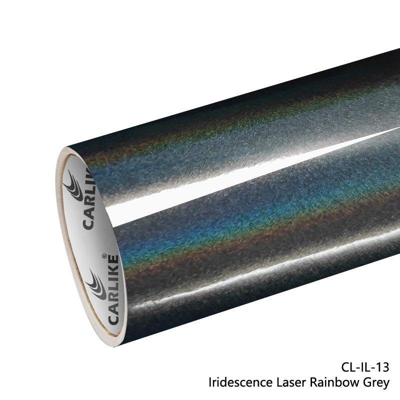 CARLIKE CL-IL-13 Irisé Laser Arc-en-ciel Gris Vinyle — 