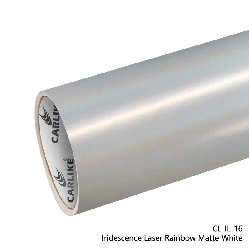 CARLIKE CL-IL-16 Iridescence Laser Rainbow Matte White Vinyl — 