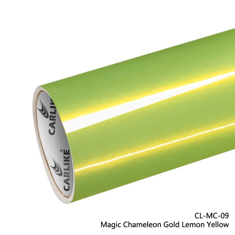 CARLIKE CL-MC-09 Magique Caméléon Or Citron Jaune Vinyle — 