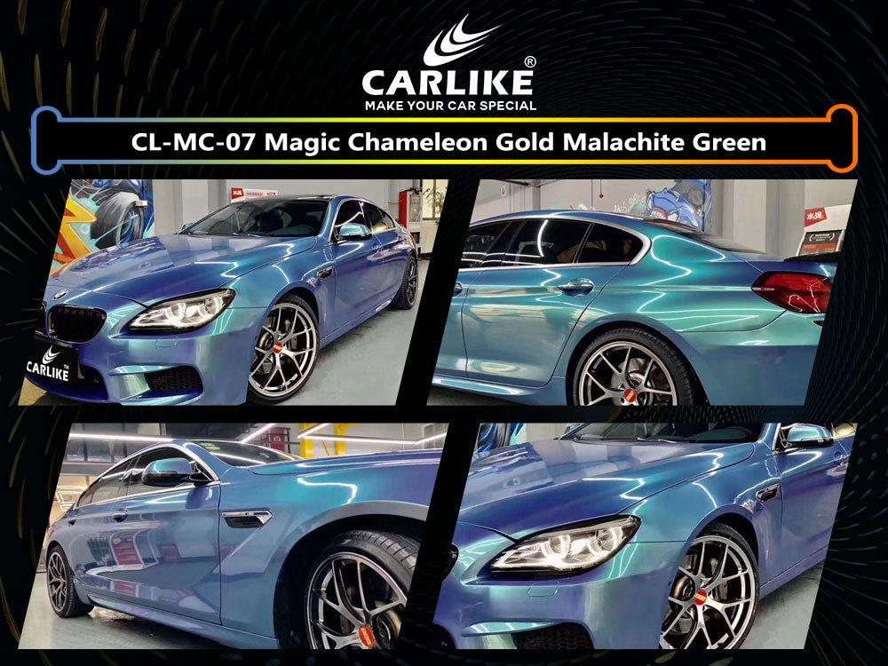 CARLIKE CL-MC-07 Magique Caméléon Or Malachite Vert Vinyle — 