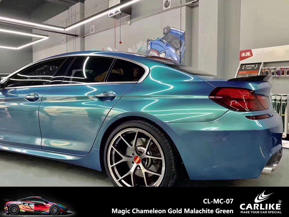 CARLIKE CL-MC-07 Magique Caméléon Or Malachite Vert Vinyle — 