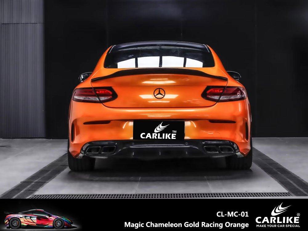 CARLIKE CL-MC-01 Magique Caméléon Or Racing Orange Vinyle — 