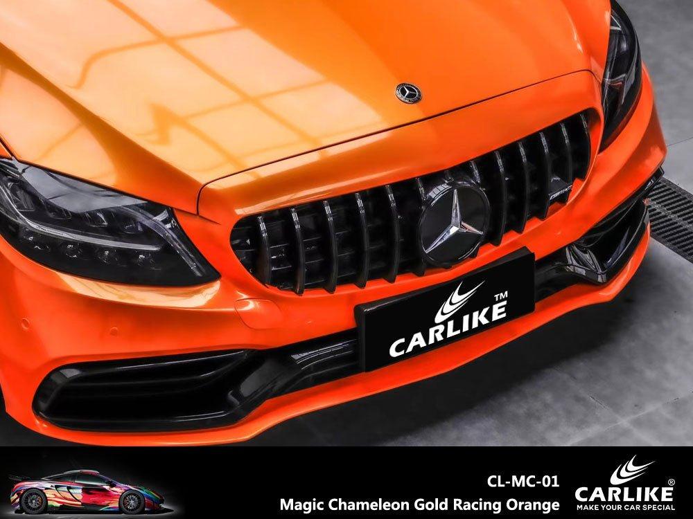 CARLIKE CL-MC-01 Magique Caméléon Or Racing Orange Vinyle — 