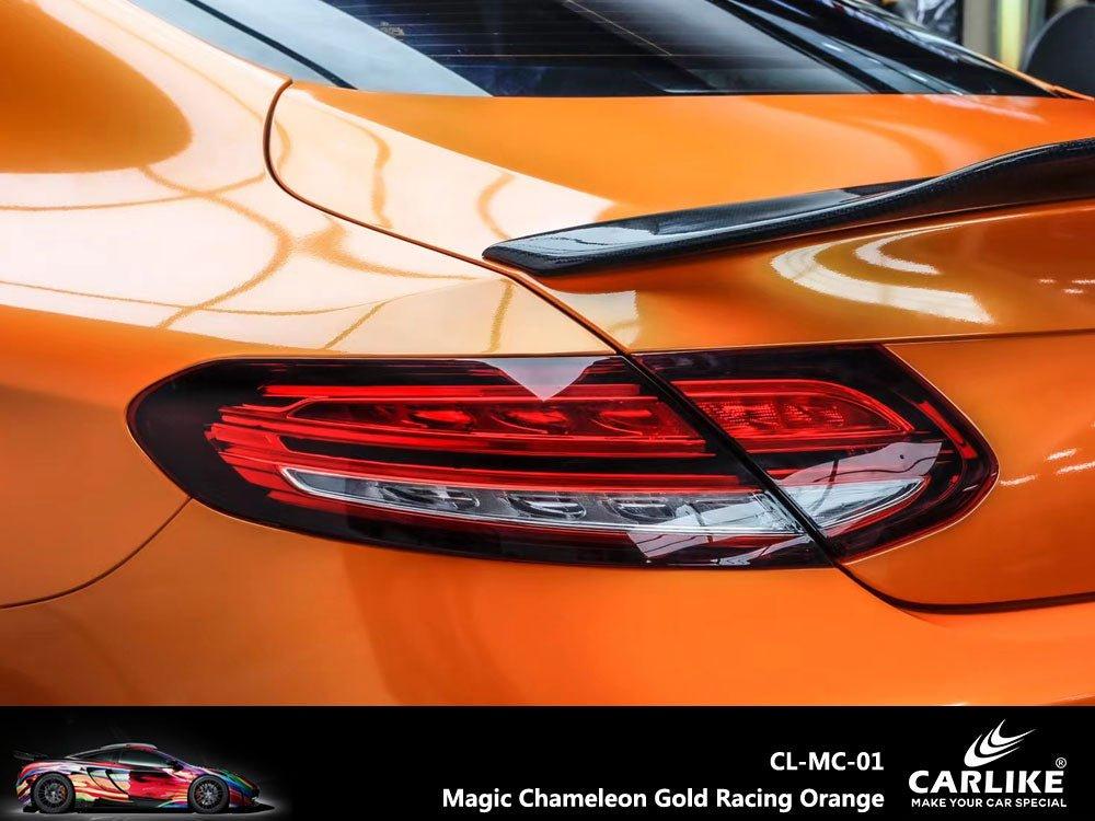 CARLIKE CL-MC-01 Magique Caméléon Or Racing Orange Vinyle — 