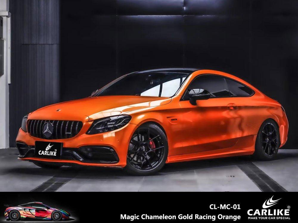 CARLIKE CL-MC-01 Magique Caméléon Or Racing Orange Vinyle — 