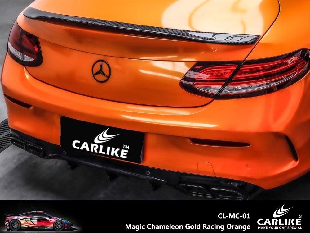 CARLIKE CL-MC-01 Magique Caméléon Or Racing Orange Vinyle — 
