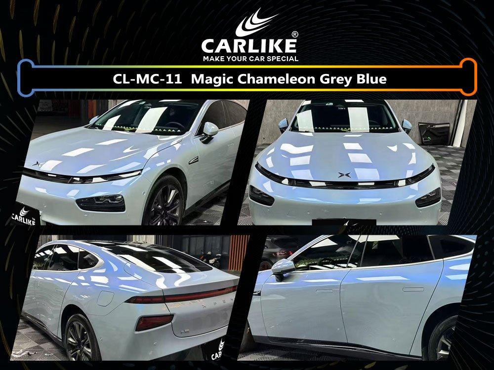 CARLIKE CL-MC-11 Magique Caméléon Gris Bleu Vinyle — 