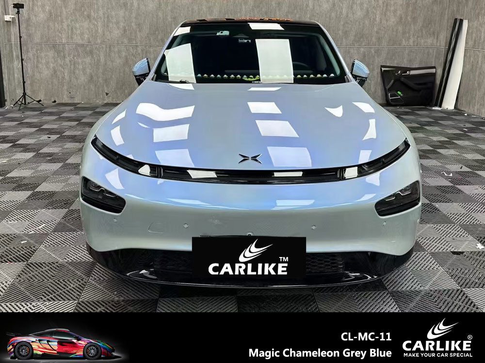 CARLIKE CL-MC-11P Magique Caméléon Gris Bleu Vinyle PET Liner — 