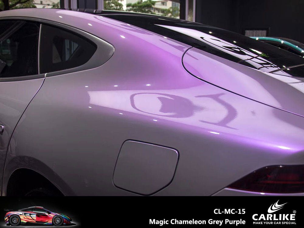 CARLIKE CL-MC-15P Magique Caméléon Gris Violet Vinyle PET Liner — 